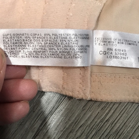 Wacoal Basic Beauty Spacer Underwire Nude T-Shirt Bra size 42DD - Picture 10 of 11